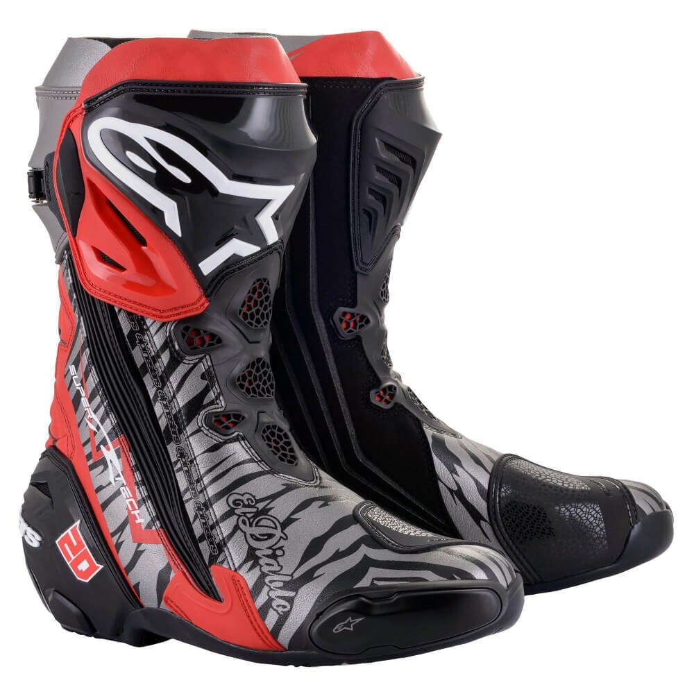 Alpinestars Supertech R El Diablo Quartararo LE Boots - Men's Motorcycle  Footwear | Motomail - ALPINESTARS ALPINESTARS