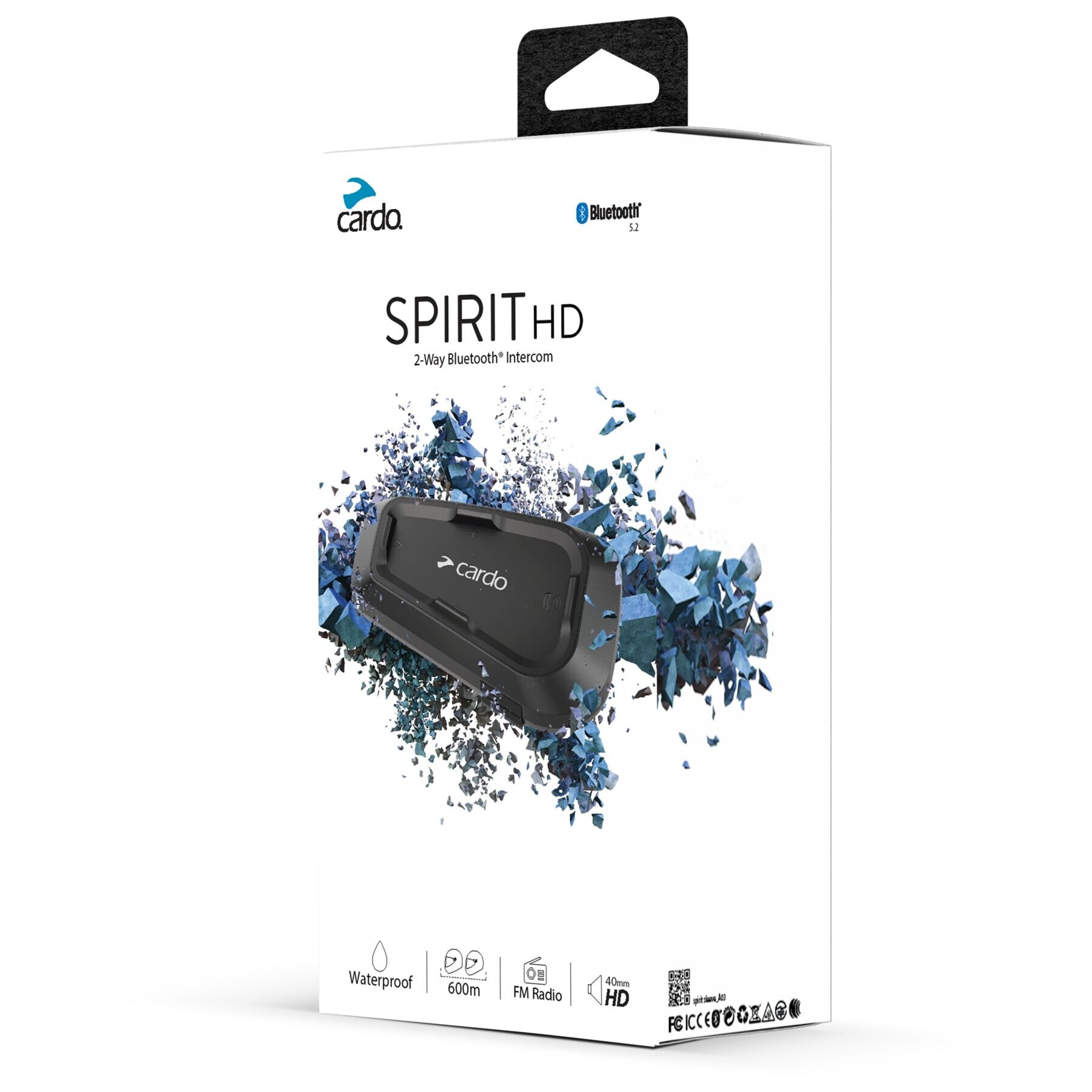 Cardo Spirit HD Bluetooth Intercom Headset Motorcycle Intercom