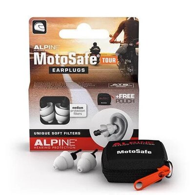 Alpine MotoSafe Tour Earplugs-helmet accessories-Motomail - New Zealand's Motorcycle Superstore