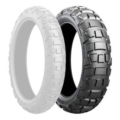 Bridgestone 120/80-18 AX41 Tubeless Rear Adventure Tyre (62P)-tyres-Motomail - New Zealands Motorcycle Superstore