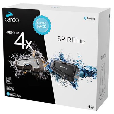 Cardo FREECOM 4X and SPIRIT HD Combo Pack-clearance-Motomail - New Zealands Motorcycle Superstore