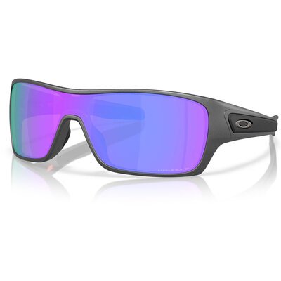 Oakley Turbine Rotor Sunglasses - Matte Steel Frame with PRIZM Violet Polar Lens-casual gear-Motomail - New Zealand's Motorcycle Superstore