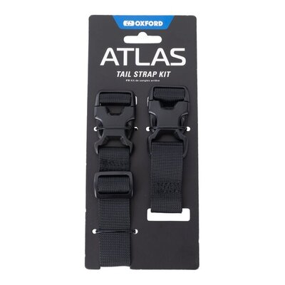 Oxford Atlas Advanced Tail Straps Kit-accessories-Motomail - New Zealands Motorcycle Superstore