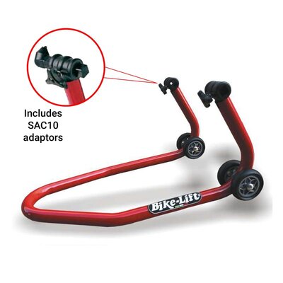 Bike Lift FS10 Front Stand WITH SAC10 UNDERFORK ADAPTORS-stands-Motomail - New Zealand's Motorcycle Superstore